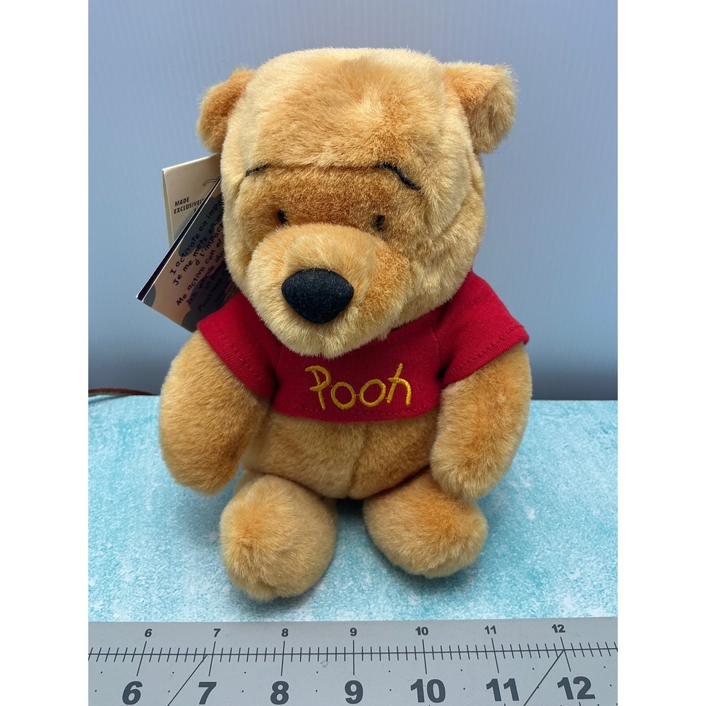 Disney Store Exclusive Winnie the Pooh Plush Beanbag w/ Tags Small Stuffed Toy‎